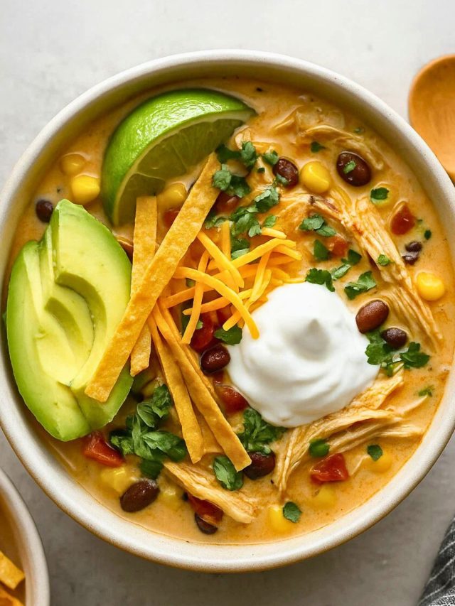 Creamy Chicken Tortilla Soup