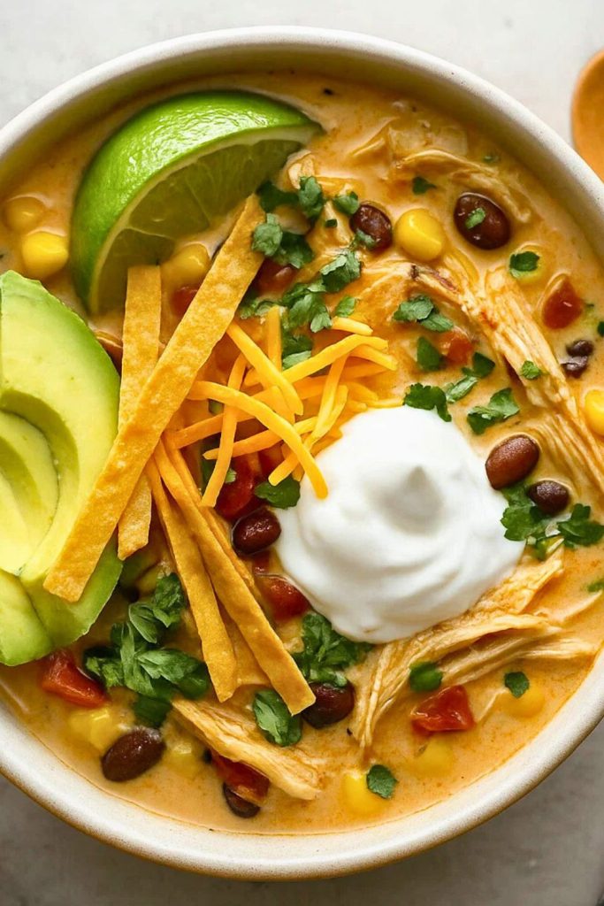 Creamy Chicken Tortilla Soup