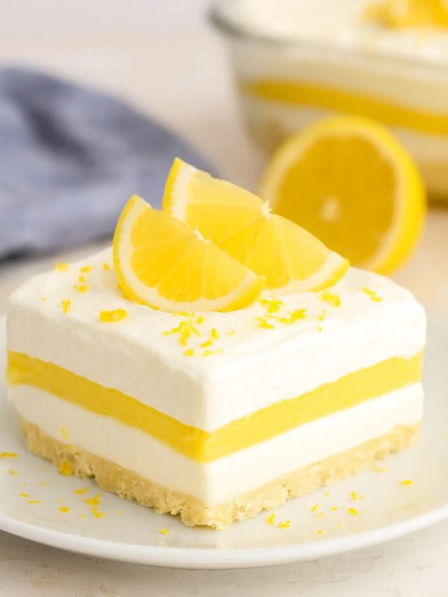Creamy Lemon Lush Dessert