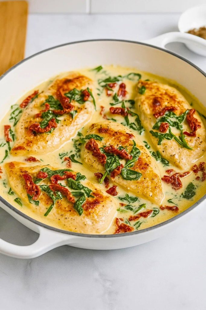 Creamy Tuscan Chicken Skillet