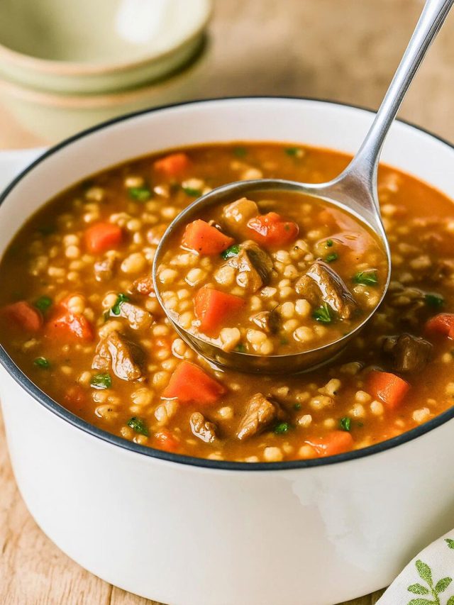 Hearty Beef Barley Soup