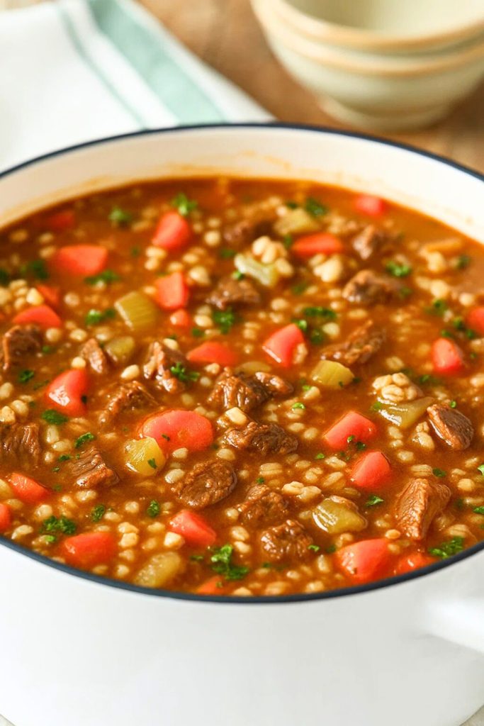 Hearty Beef Barley Soup