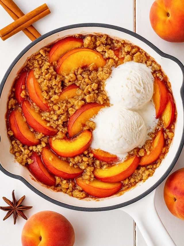 Homemade Peach Crisp