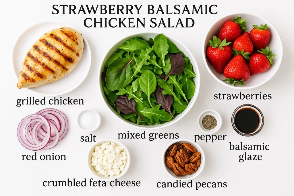Strawberry Balsamic Chicken Salad Ingredients