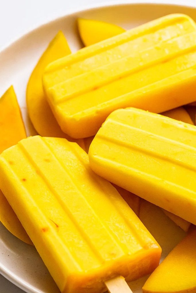 Mango Lassi Popsicles
