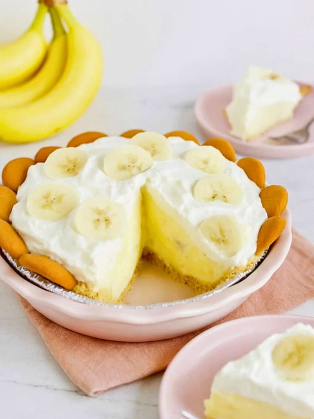 No Bake Banana Cream Pie
