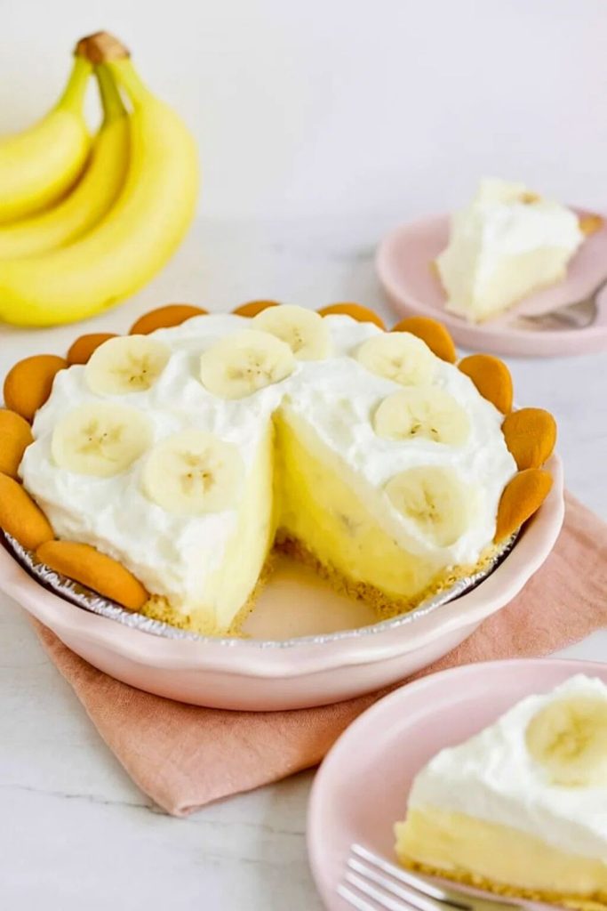 No Bake Banana Cream Pie