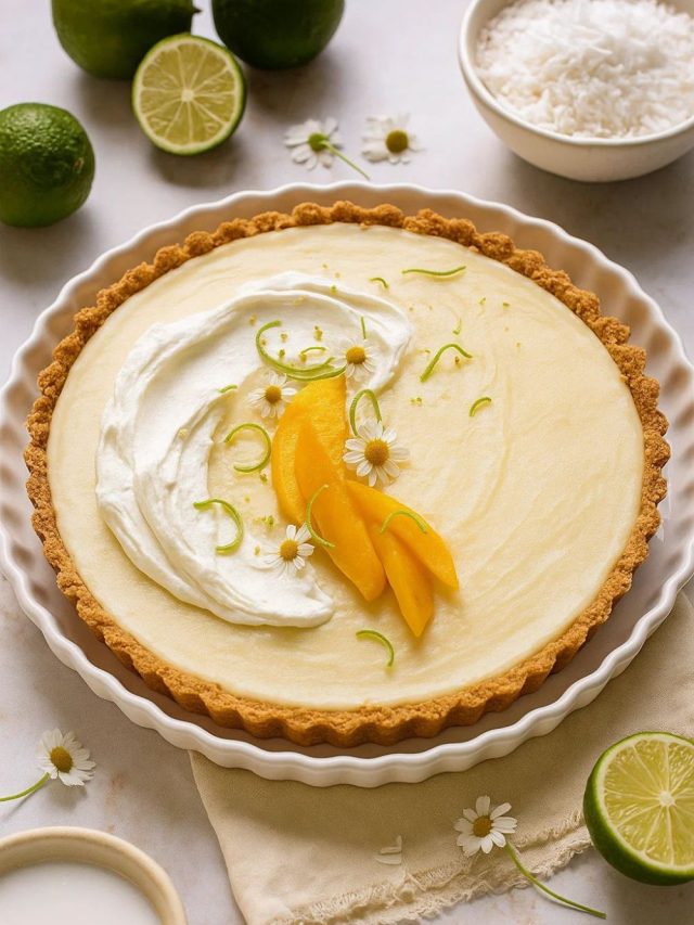 No Fuss Coconut Lime Tart