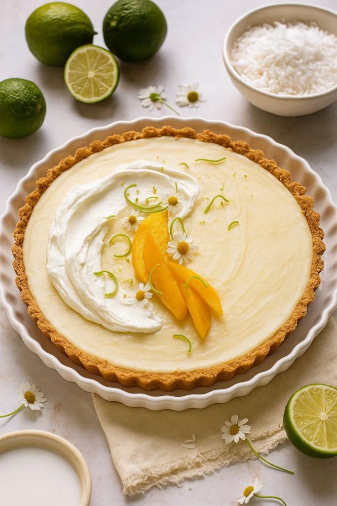 No Fuss Coconut Lime Tart