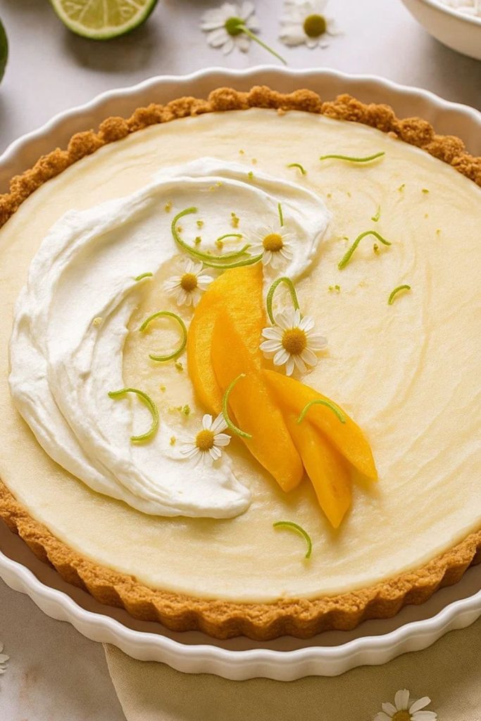 No Fuss Coconut Lime Tart