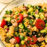 No Mayo Tuna Pasta Salad
