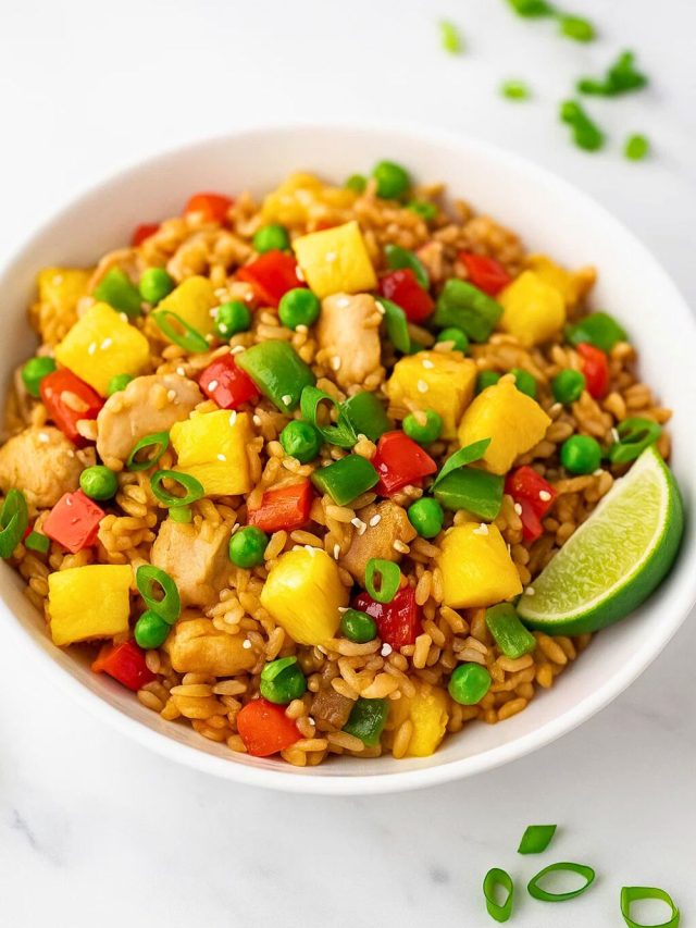 Pineapple Chicken Fried Rice