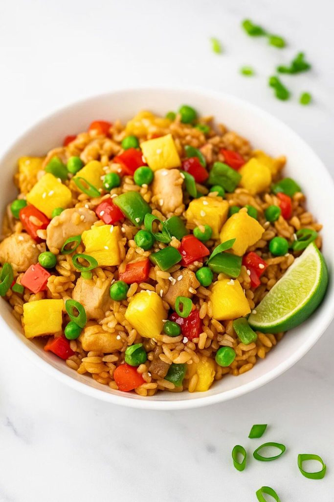 Pineapple Chicken Fried Rice
