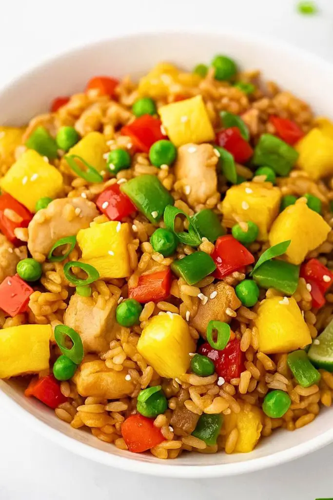Pineapple Chicken Fried Rice