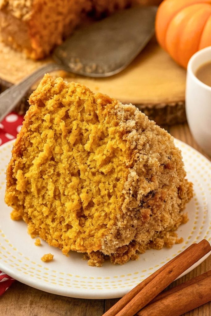 Pumpkin Streusel Coffee Cake