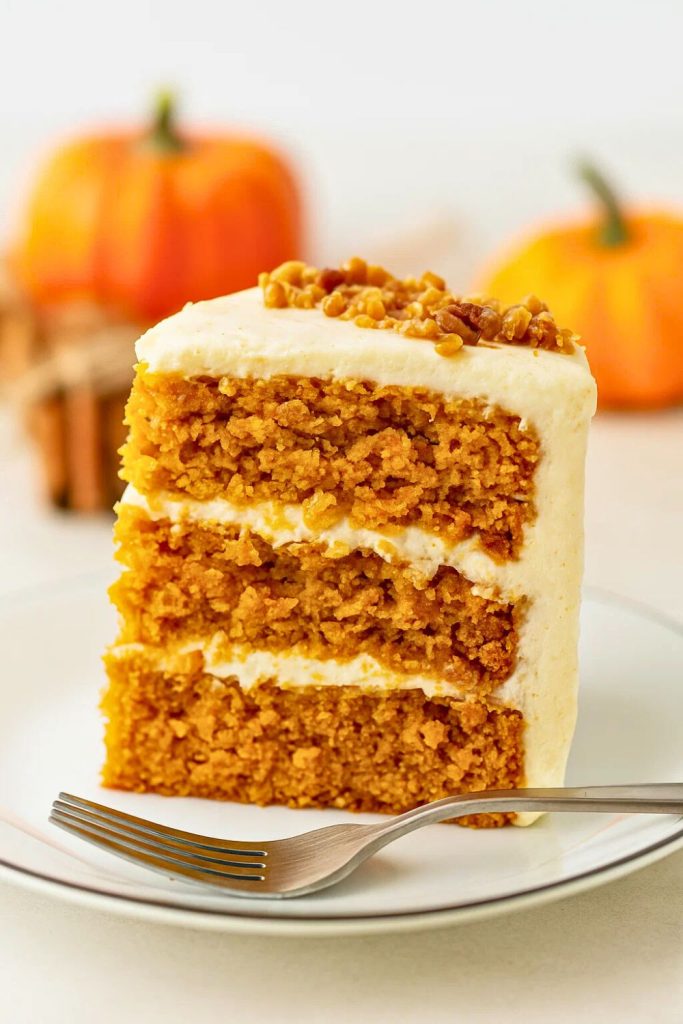 Pumpkin Toffee Crunch Cake