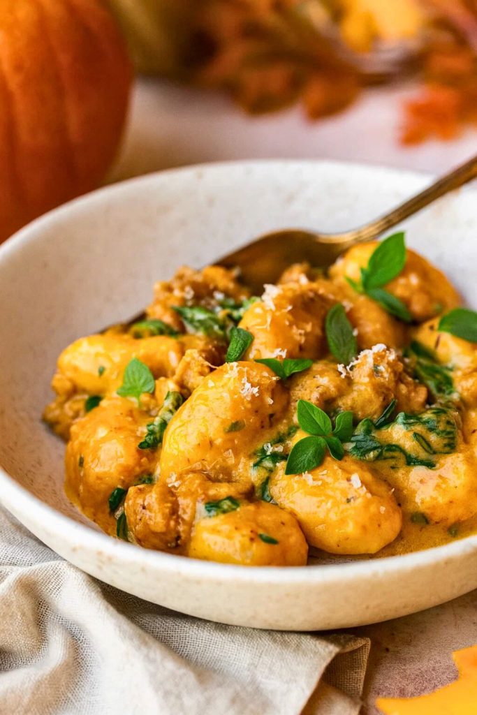 Pumpkin and Sausage Gnocchi