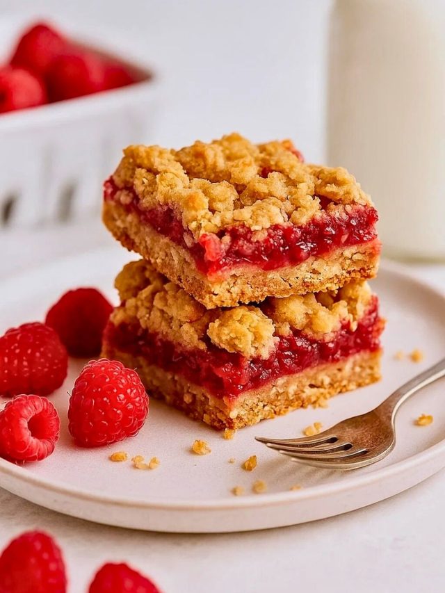 Raspberry Crumble Bars