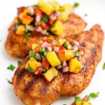 Spice Grilled Chicken with Peach Salsa