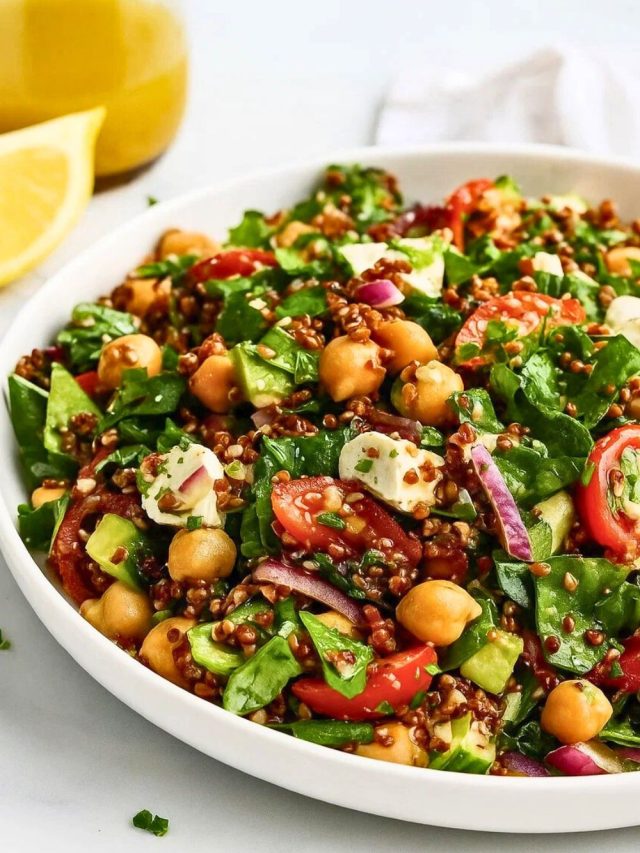 Spinach Quinoa Feta Salad