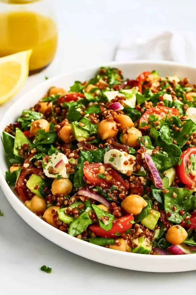 Spinach Quinoa Feta Salad