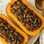 Stuffed Butternut Squash with Wild Rice