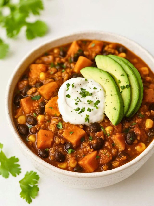 Turkey Sweet Potato Chili