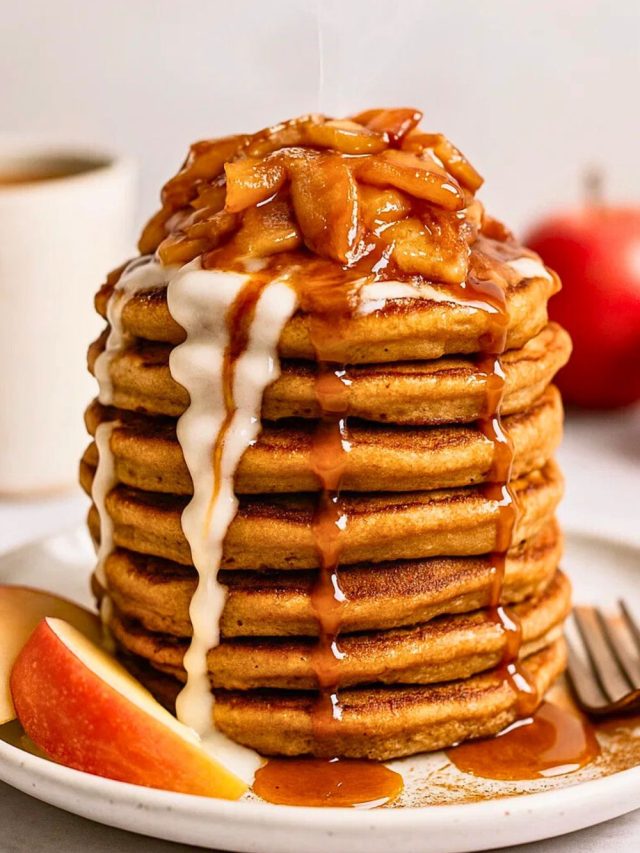 Apple Cider Donut Pancakes