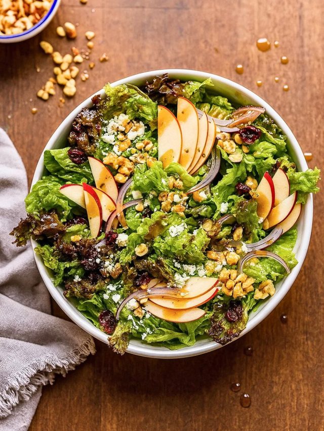 Apple Walnut Salad with Balsamic Vinaigrette