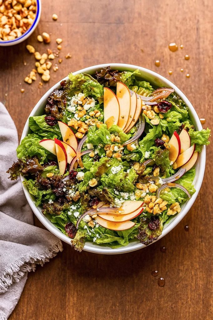 Apple Walnut Salad with Balsamic Vinaigrette