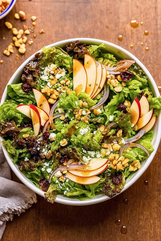 Apple Walnut Salad with Balsamic Vinaigrette
