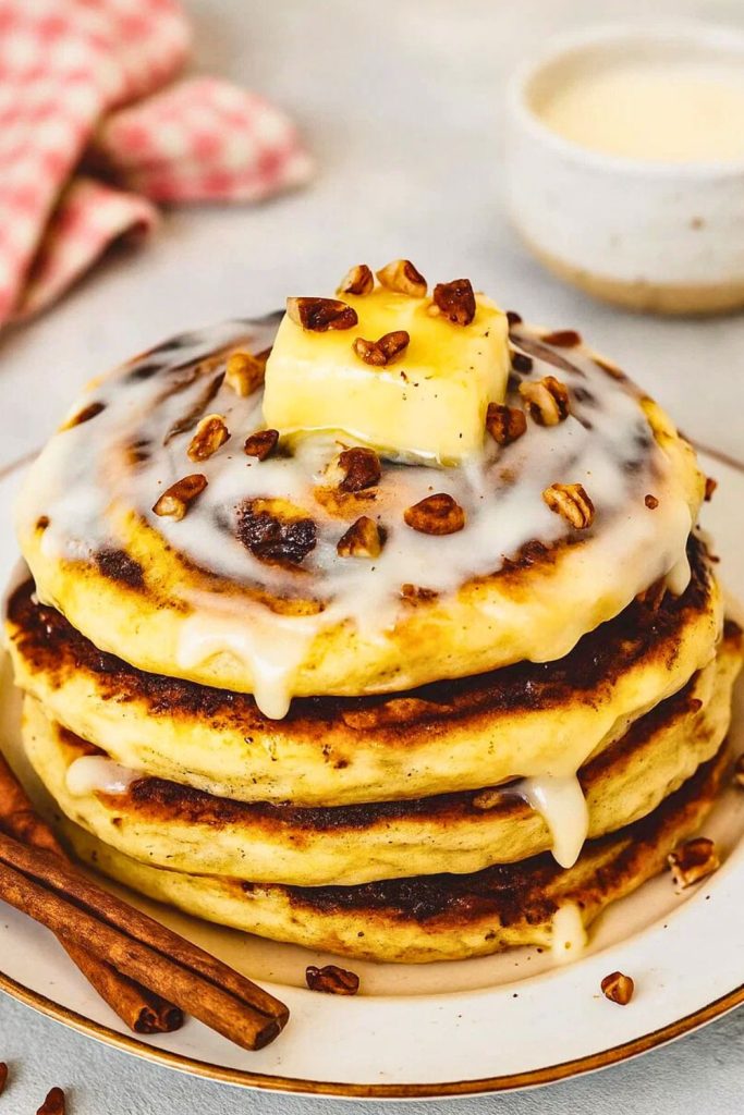 Cinnamon Roll Pancakes