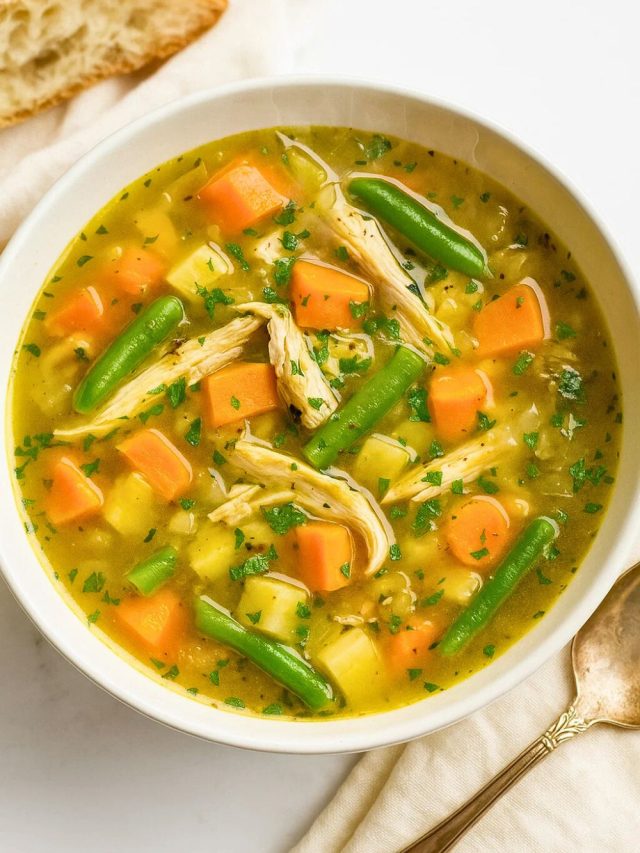 Cozy Chicken & Autumn Vegetable Soup