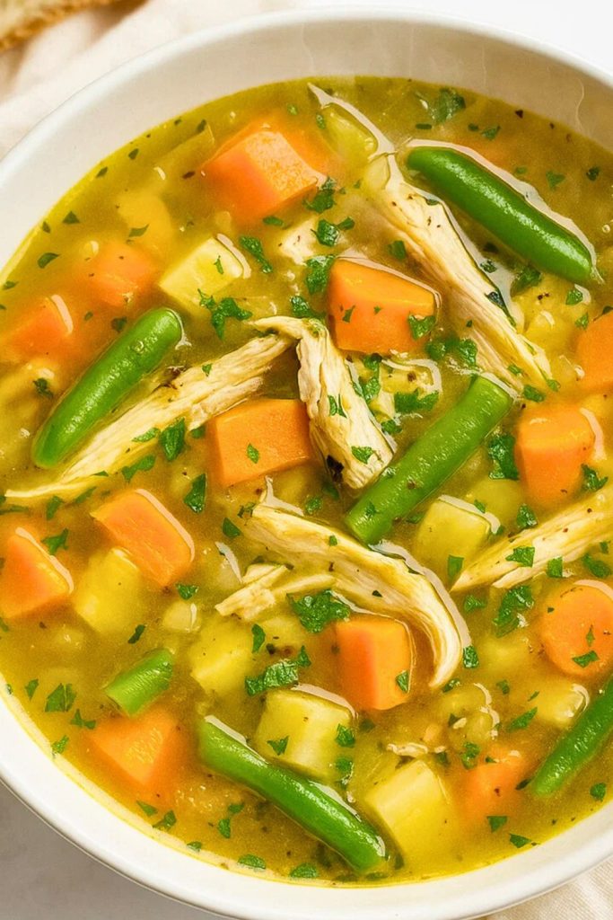 Cozy Chicken & Autumn Vegetable Soup