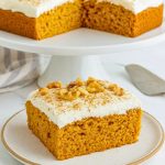 Pumpkin Cake with Cinnamon Cream Cheese