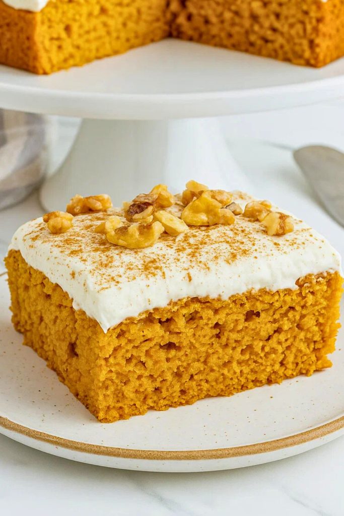 Pumpkin Cake with Cinnamon Cream Cheese