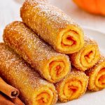 Pumpkin French Toast Roll-Ups