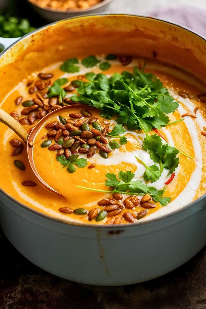 Pumpkin Soup with Coconut Milk