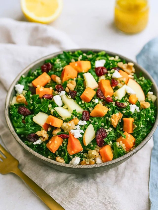 Quinoa Sweet Potato Kale Salad