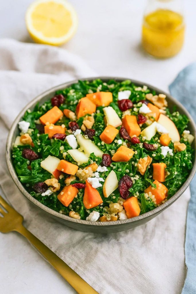 Quinoa Sweet Potato Kale Salad