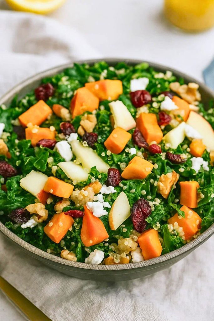 Quinoa Sweet Potato Kale Salad