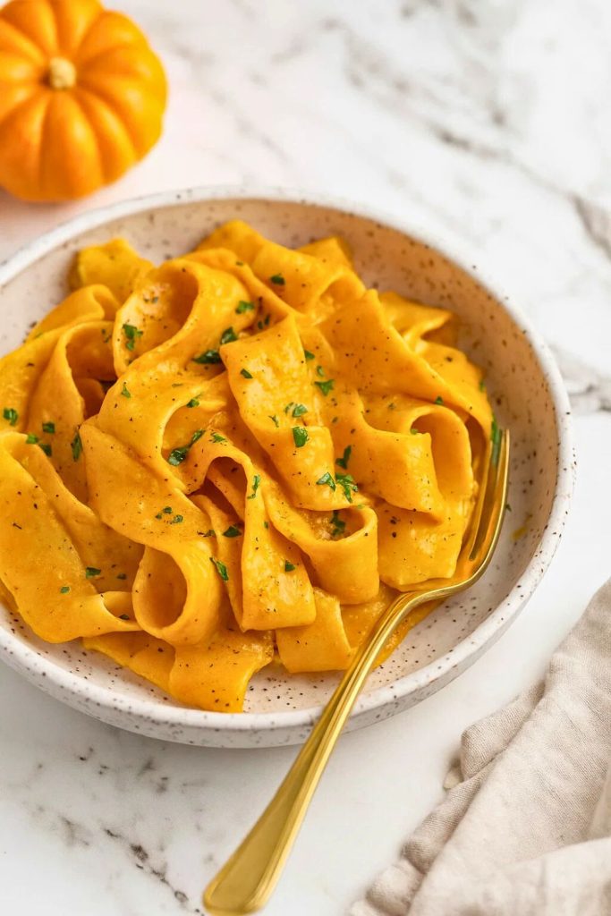 Creamy Pumpkin Alfredo Pasta