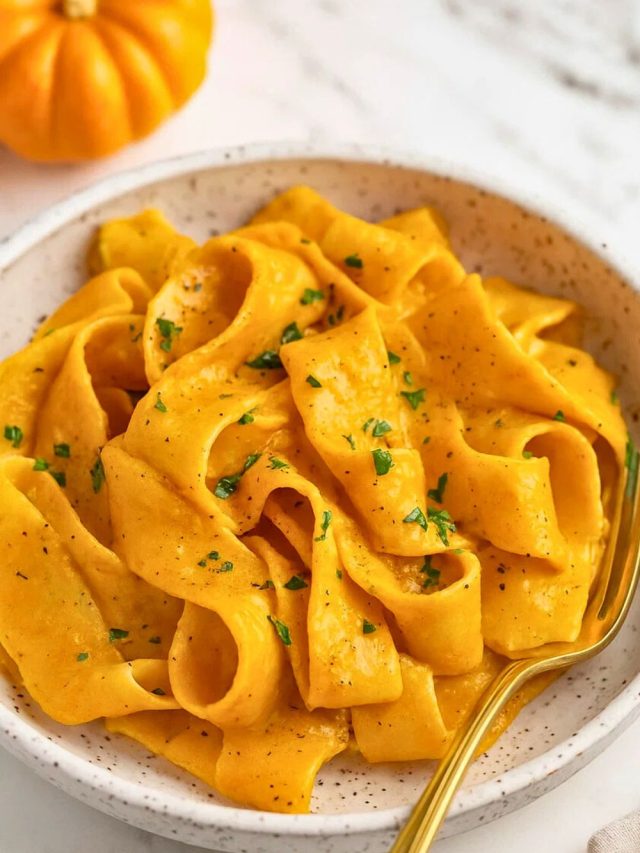 Creamy Pumpkin Alfredo Pasta