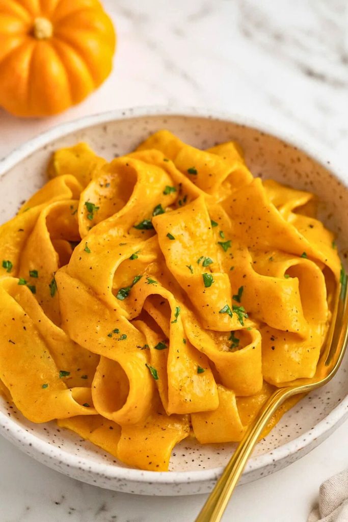 Creamy Pumpkin Alfredo Pasta