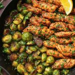 Skillet Chicken with Brussels Sprouts