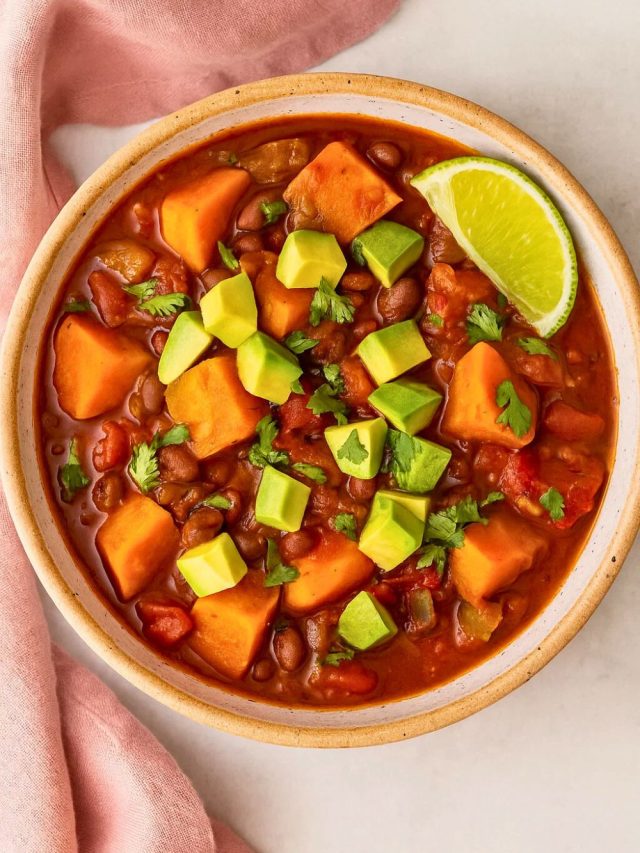 Sweet Potato Chili With Black Beans