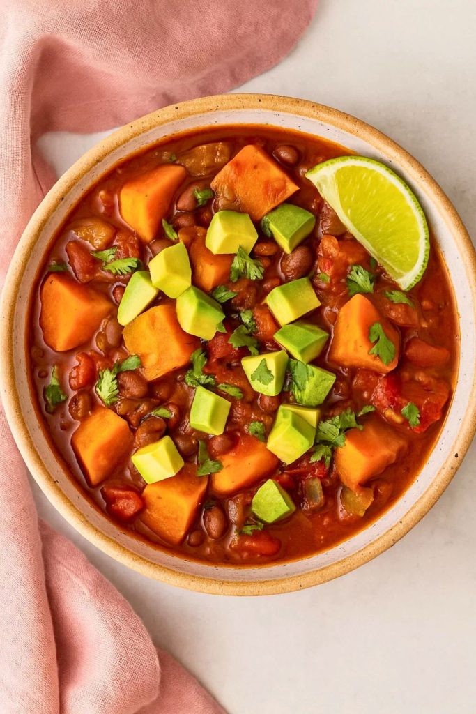 Sweet Potato Chili With Black Beans