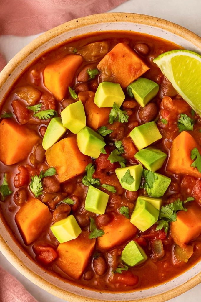 Sweet Potato Chili With Black Beans