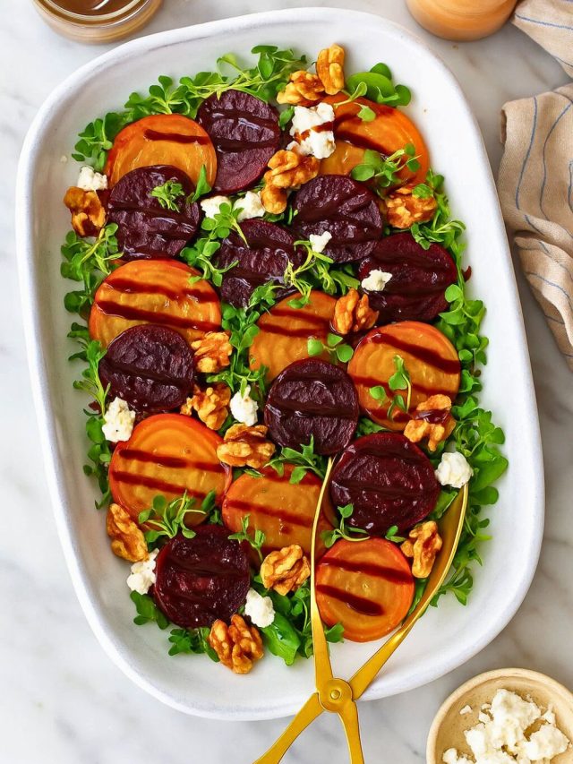 Roasted Beet Salad with Goat Cheese