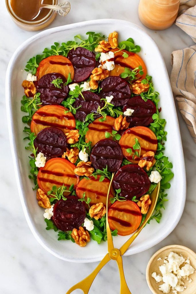 Roasted Beet Salad with Goat Cheese